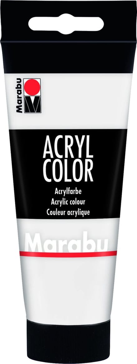 Marabu 12010050070 acrielverf 100 ml Wit Koker