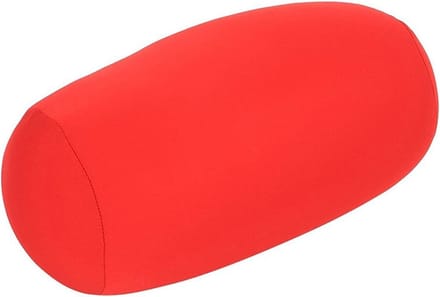 Allecto- Rugkussen - Comfortabel - Rood - Micro Kussen - Mini Cilindrisch Kussen - Microbead Rugkussen Roll Sierkussen Reizen Thuis Slaap Neksteun.