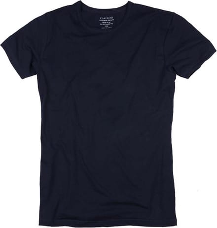 Claesen's® - T-Shirt Navy Cotton/Lycra 2-PackCL 1021-Navy-L