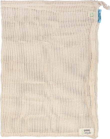 Point-Virgule herbruikbaar groente- en fruitzakje - Beige - Opvouwbaar
