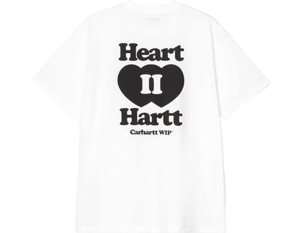 Carhartt Wip Heart Ii Hartt T-shirt Wit