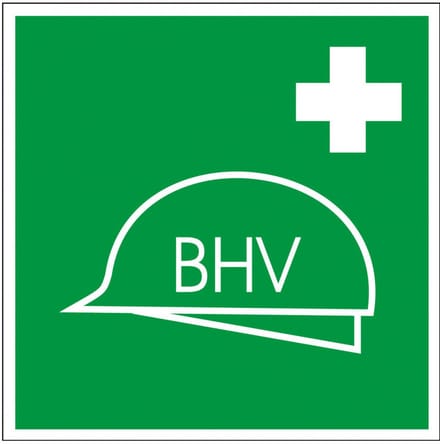 BHV bord - kunststof 150 x 150 mm