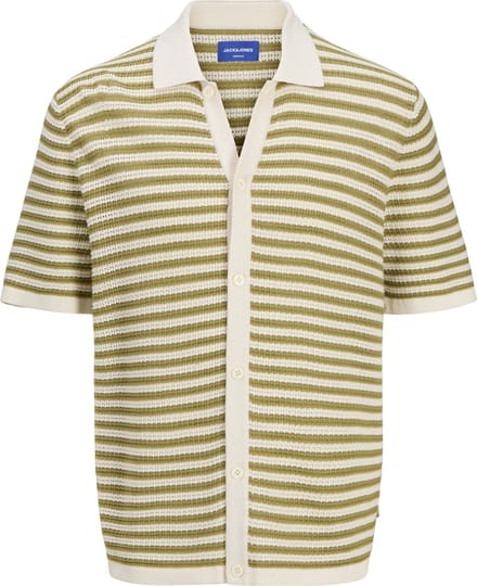 Jack & Jones Gebreide overhemd Gestreept Gebreide overhemd