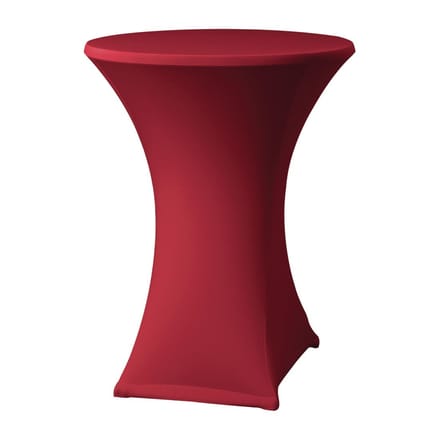 statafelrok stretch D2 - Ø 80-85cm - incl. topcover - bordeaux