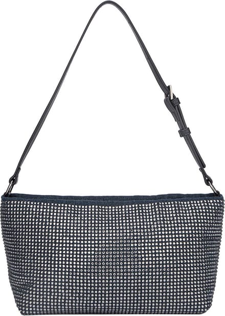 Hvisk Gil Denim Embellished Schoudertassen Dames - Blauw - Maat ONESIZE