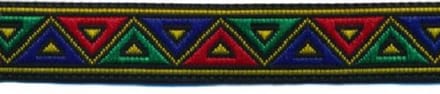 Hobbyband - Sierband - Lint - Blauw Groen Rood Geel - 12mm - 5 meter per rol