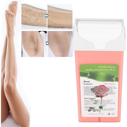 100g Cire Roll-On Épilation Corps Jambe Poitrine Bras Bikini Aisselle Cire Épilatoire Roll