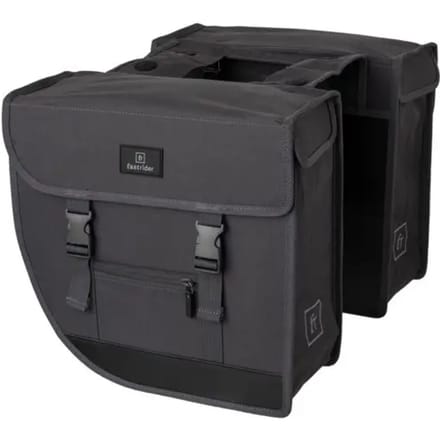 Fastrider Hybride - Dubbele Fietstas - Waterafstotend - 26 liter - Grijs