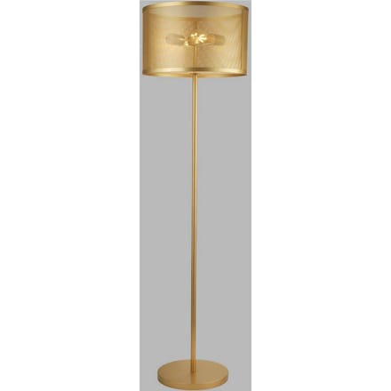 Searchlight Vloerlamp Fishnet, goud