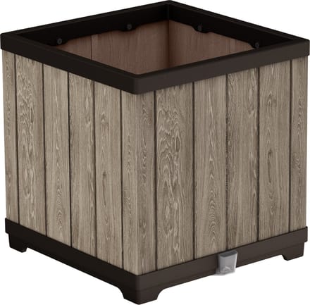 Keter Signature Plantenbak - Vierkant - 45,5x45,5x45,5cm - Ashwood