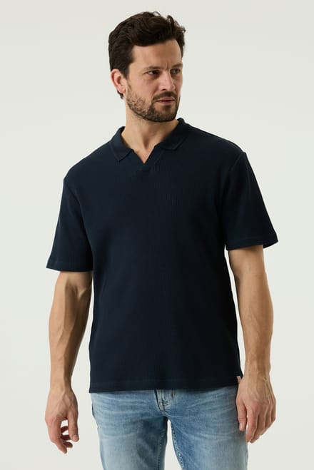 Pilot polo donkerblauw