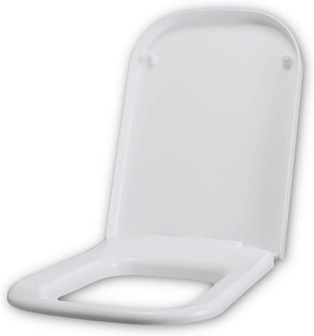 Toiletbril Geschikt voor Galaxy MEG Model Wit met RVS Scharnieren