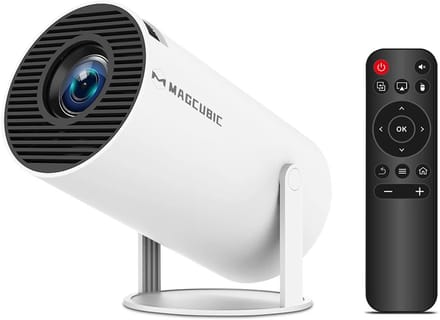 UrbanSelect Beamer - projector - Android 14 - Wifi 6 - Bluetooth 5.4 - Native 720P HD - 8K Ondersteuning - 180° Draaibaar - Luidspeaker