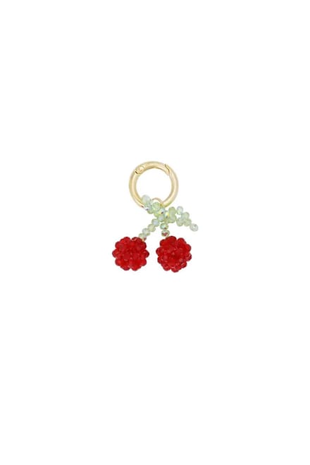 Cherry charm hanger - Kristal en Alloy - yehwang