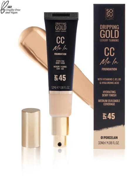 Dripping Gold | CC Me In Foundation 01 Porcelain - SPF 45 - Vegan