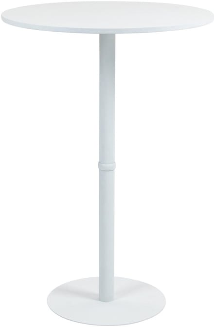 CLP Hereford Statafel - bartafel - keuken - rond - hout blad - metaal onderstel - wit/wit 75 cm