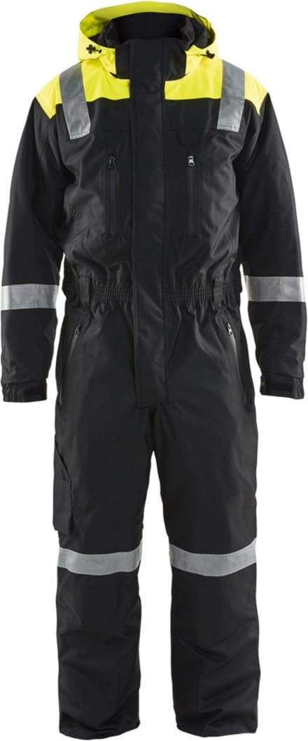 Blaklader Winteroverall 6787-1977 - Zwart/High Vis Geel - D96