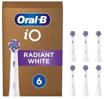 Oral-b Stralende Hoofden 6 Eenheden Transparant One Size / EU Plug 220V