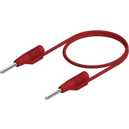 Hirschmann Test & Measurement MVL 2/25 rt Meetsnoer Stekker 2 mm Stekker 2 mm 25.00 cm Rood 1 stuk(s)