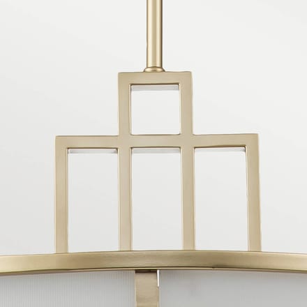 Feiss LED Hanglamp Fusion | 3X E27 Max 40W | Dimbaar | Painted Natural Brass