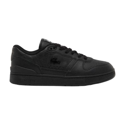 Lacoste Heren T-Clip Set Leren Trainers (Zwart)