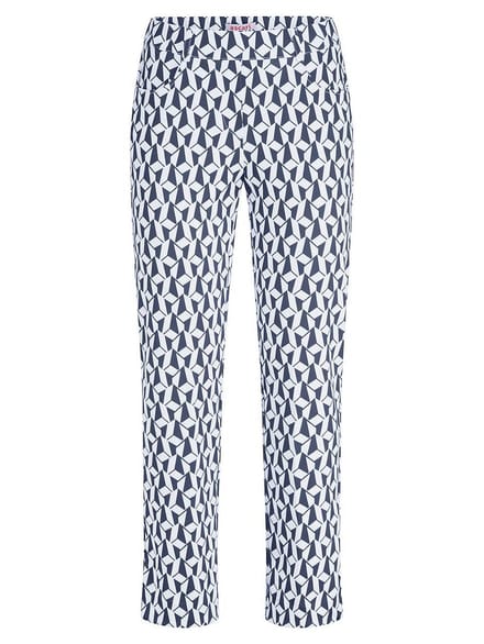 Enkellange broek Van Peter Hahn wit