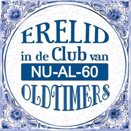 Tegels delfts blauw - 60 jaar
