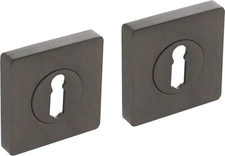 Intersteel Rozet met sleutelgat vierkant antracietgrijs