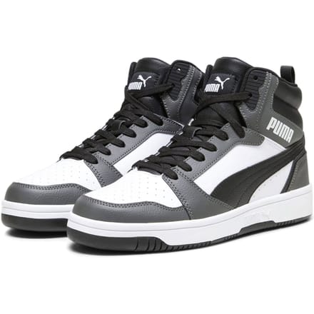 PUMA Rebound v6 Unisex Sneakers - PUMA White-PUMA Black-Shadow Gray