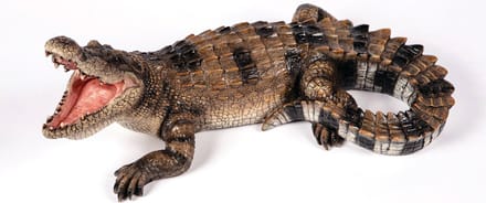 Bijtende krokodil - Hamac - Tuinbeeld