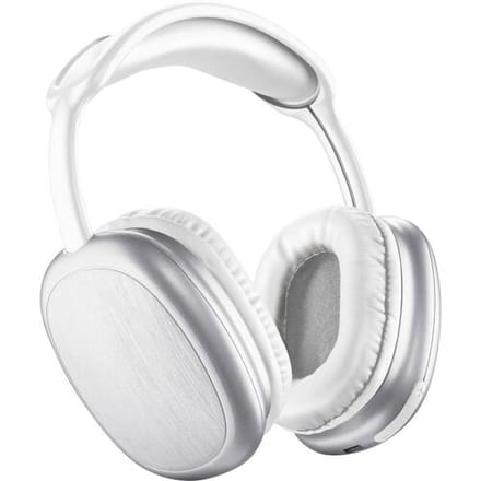 Cellularline Over Ear headset Bluetooth, Draadloos, Kabel Wit Volumeregeling, Microfoon uitschakelbaar (mute)