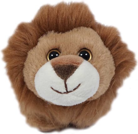 PIA Soft Toys - Pluche Knuffeldier - Leeuw in balvorm - 15 cm
