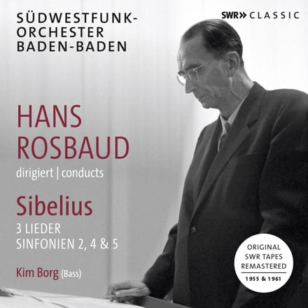 Südwestfunk-Orchester Baden-Baden, Hans Rosbaud - Sibelius: 3 Lieder And Sinfonien Nos. 2, 4 & 5 (2 CD)