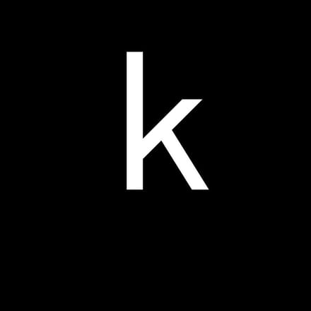 Huisnummer sticker - k - wit - 6 cm - letter - brievenbussticker – cijfersticker - plakletter