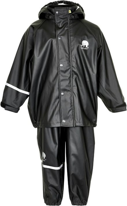 Celavi - Basic regenpak voor kinderen - Solid - Zwart - maat 70 (6 Months)