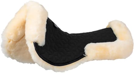 Equestro Cube Sheepskin Halve Pad Zwart