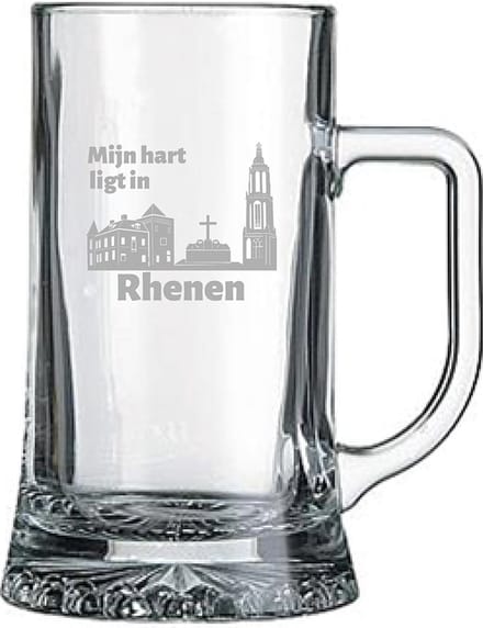 Gegraveerde bierpul 50cl Rhenen