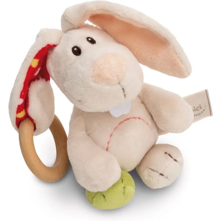 Nici Bijtring Rabbit Tilli 18 X 12 X 5,5 Cm Hout/pluche Wit