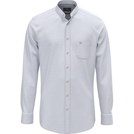 Fynch-Hatton Overhemd Washed Solid Color Oxford New Breeze / male