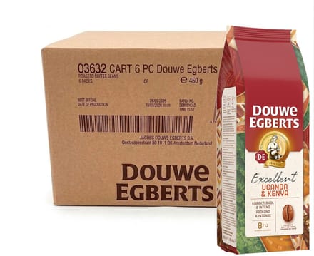 Douwe Egberts Excellent Uganda & Kenya - Multipack - Koffiebonen - 2700g (6x450g)