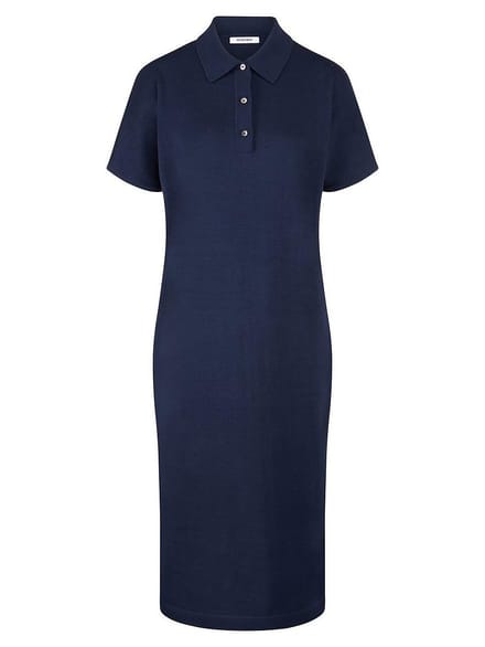 Tricotjurk polokraag Van Peter Hahn blauw