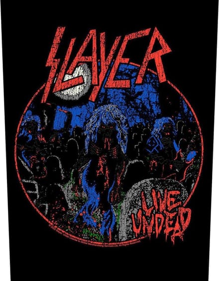 Slayer - Live Undead Rugpatch - Zwart