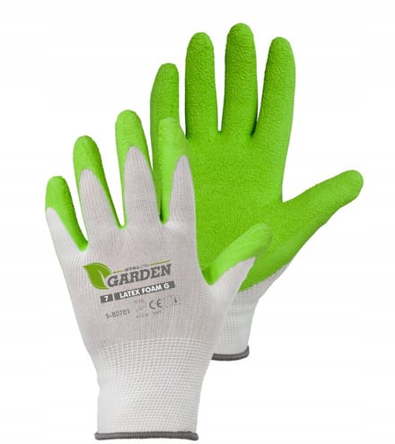 Stalco Garden S-Latex Schuim - Werkhandschoenen - Maat M - Limonen Latex - Polyester