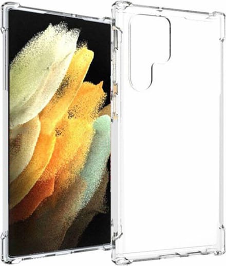 Lunso - Softcase hoes - Geschikt voor Samsung Galaxy S22 Ultra - Transparant