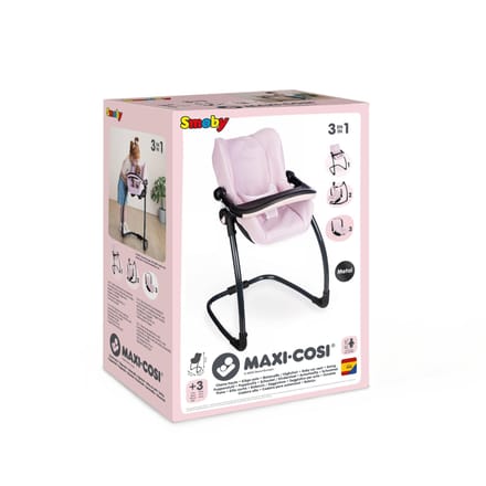 Smoby Eetstoel Maxi Cosi Quinny roze 3-in-1 Poppen toebehoren