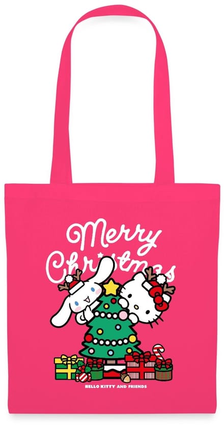 Hello Kitty En Cinnamoroll Kerstontwerp Tas Van Stof Schoudertas