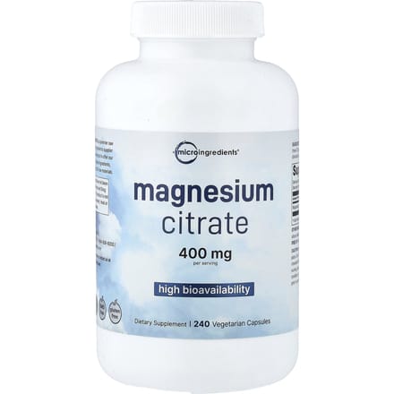 Micro Ingredients, Magnesiumcitraat, 240 plantaardige capsules (133 mg per capsule)
