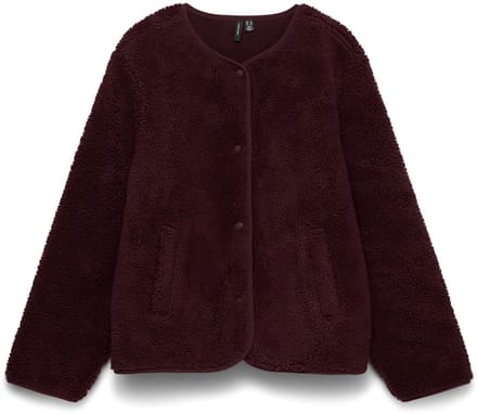 VERO MODA - VMJOSEFIN LS O-NECK TEDDY JACKET EXC - Dames - Gewatteerde jassen