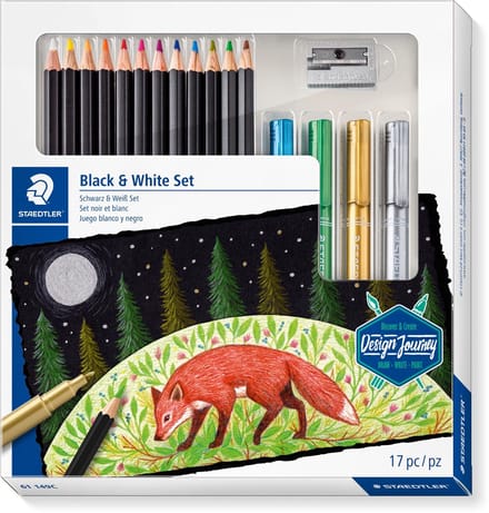 Buntstift Staedtler Design Journey Black & White 17-teilig