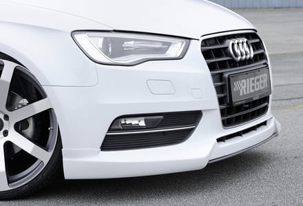 RIEGER - PERFORMANCE FRONT SPLITTER LIP - AUDI A3 8V PRE FACELIFT - MATTE BLACK